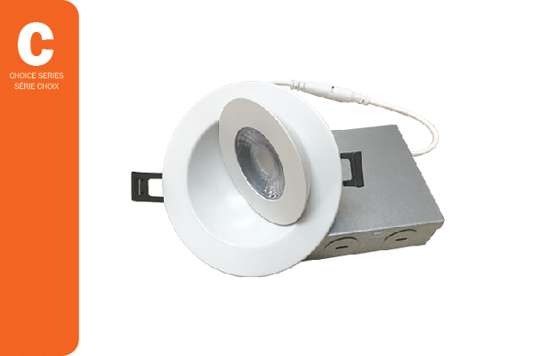 4" directional Downlight with Single CCT or 3 CCT Selectable