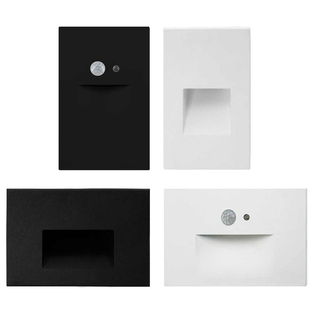 LED STEP LIGHTS WITH OR WITHOUT MOTION SENSOR AND PHOTOCELL